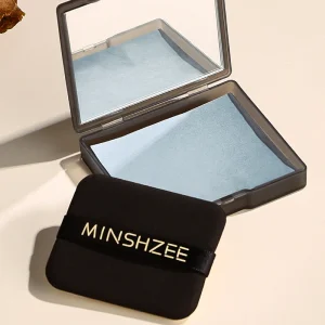 Oil absorbing Paper Facial Oil Control With Powder Puff Mirror OEM Customizable Blotting Sheets for Face Travel Size