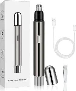 One Stop Service Pencil Nose Hair Trimmer USB Rechargeable Washable Eyebrow Trimmer for Women
