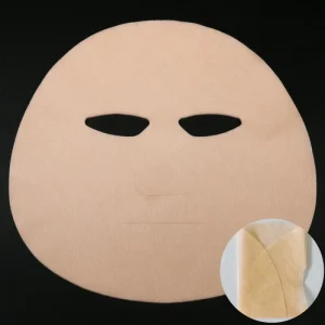 Orange Ultra Fine Fiber Sheet Mask Eco friendly Microfiber Facial Mask with Moisturizing Whitening 6 Colors