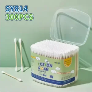 Organic Baby Cotton Q Tips Dual Head Swab Buds Chemical Fragrance Free Hypoallergenic for Babies Hygiene Nursing Care