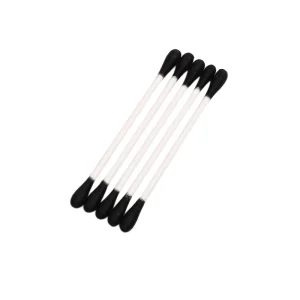 Organic Baby Qtips Disposable Cotton Swab 200pcs Paper Stick Cotton Bud with Round Box