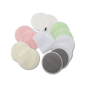 Organic Bamboo Nursing Breast Pads 10 Pad Microfiber Leakproof Absorbent Nursing Pads for Breast Feeding