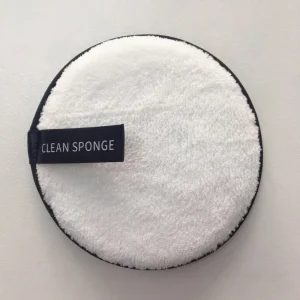 Organic Cotton Facial Cleansing Puff Sponge Enlarged Size Washable Makeup Remover Cotton Pad Multiple Colors Printed Cosmetic