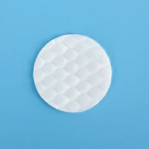 Organic Cotton Reusable Round 8cm Makeup Removing Pad with PE Zipper Bag