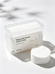Organic Pure Cotton Pads for Facial Care Disposable Makeup Remover Absorbent Feature Eco Friendly Biodegradable Household