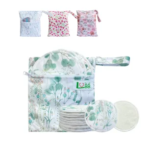 Organic Reusable Bamboo Nursing Breast Pads Reusable Spill proof Maternity Nursing Breast Feeding Pads
