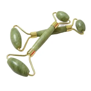 Own Factory Supply Green Jade Stone Roller Natural Face Jade Massage Roller With Guasha Tools