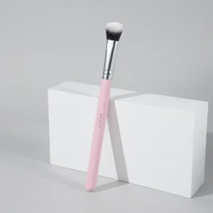 PB01 Single Face Cleansing Brush Wooden Handle Soft Synthetic Hair Custom Logo Option Concealer Makeup