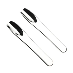 PS Spatulas 7cm Silvery Cosmetic Spatulas in Plastic Personal Care Facial Cream Spoon