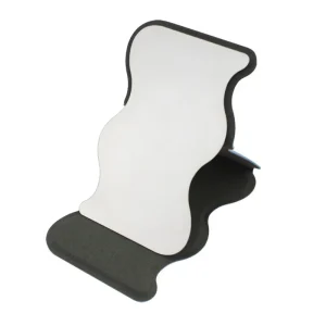 PU Cosmetic Mirror with Soft Touch Surface and Lightweight Design for Compact Purse Carry Use