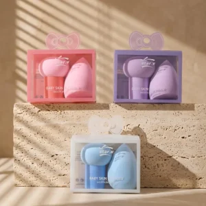 PVC Gift Box Latex free Super Soft Hydrophilic Blender Sponge Dry Wet Use Cosmetics Foundation Makeup Sponge