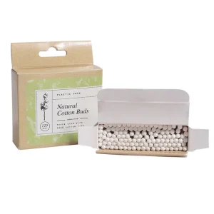 Paper Stick Cotton Swab Custom Packages Printing Double Round Cotton Buds Medical Science Disposable Cotton Buds
