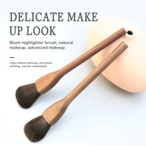 Pcs Blender Single Contour Makeup Brush Walnut Makeup Brushes Vegan