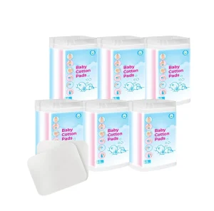 Personal Care Cleansing Wipes Soft Washcloths Makeup Removal Facial Cotton Pads Baby Square Cotton Pads for Diaper Change
