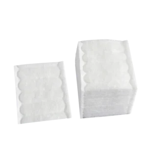 Personal Care Pure Cotton Cosmetic Cleansing Square Facial Makeup Embossing Cotton Pads
