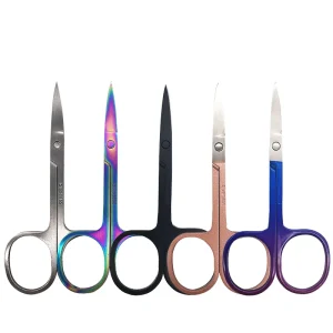 Personal Straight Sharp Stainless Steel Eyebrow Scissors Nail Care Manicure Tool Small Makeup Trimmer Cosmetic