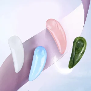 Personalized Natural Crystal Facial Makeup Spatula Mini Jade Stone Eye Skincare Cream Spoon Bulk Face Cosmetic Spatula