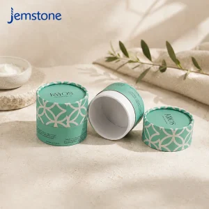 Personalized Recyclable Material Kraft Cardboard Cylinder Tube Packaging Box CMYK Printed Custom Paper Tube Jar for Facial Cream