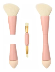 Pink Customizable Single Makeup Brush Integrated Design Eyeshadow Blush Portable Travel Tool