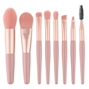 Pink Makeup Brush Set Mini Makeup Brush Set