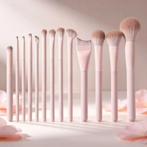 Pink Makeup Brush Set Multi size Optional Synthetic Hairs Professional Makeup Brushes for Full Face Beauty Application