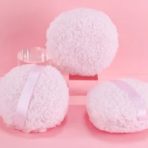 Pink Makeup Powder Puff Enlarged Spherical Granular Velvet Body Beauty Sponge