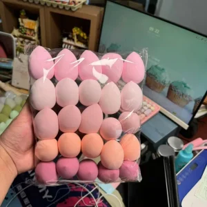 Pink Makeup Sponge Set High Quality Blending Sponge for Professional Artists