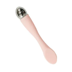 Pink Makeup Spoon Silicone Jade Metal Eye Cream Applicator Stick Facial Massage Makeup Shovel
