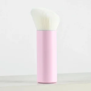 Pink Single Kabuki Brush for Liquid Foundation Liquid Powder Blusher Loose Powder Multi-Purpose