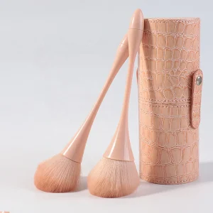 Pink Single Makeup Brush Women Soft Synthetic Hair Beauty Cosmetic Kit Powder Makeup Blush Brush