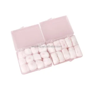Pink Wax Cotton Earplugs Hearing Protection Noise Reduction for Swimming and Sleeping Earplug