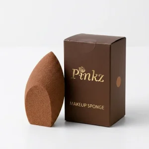 Pinkz Eco-Friendly Super Soft Beauty Sponge Custom Makeup Sponges Brown Latex-Free Blender for Natural Makeup Look