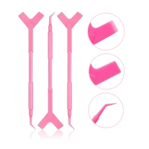 Plastic Eyelash Perming Stick Tool Lashes Extension Hot Glue Spoon Y Shape Comb Brush Lash Lifting Curler Applicator