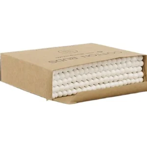 Plastic Free Bamboo Earbuds Cotton Bud Swab with OEM logo