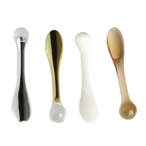 Plastic Makeup Spatula White Black Beauty Face Eye Cream Scoop Cosmetic Spoon