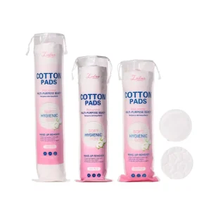 Plum Blossom Embossing Disposable Premium Stitched Non Woven Cotton Pads Makeup Nail Polish Remover Cosmetics SY597
