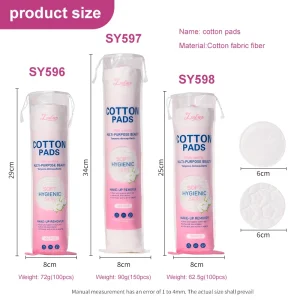 Plum Blossom Non Woven Cotton Pad No Pressed Edge Makeup Removal Pads For Nail Polish Facial Eye Cleansing SY598