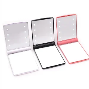 Pocket Mini Make up Magic Vanity Makeup Led Mirror With Lights Small Size Flip Mirror for Lady