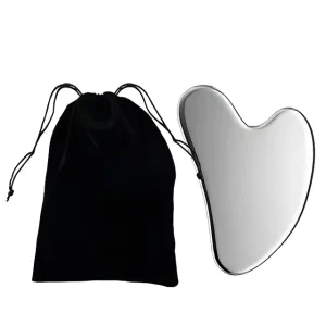 Popular 304 Stainless Steel Gua Sha Facial Beauty Tools Anti Aging Jade Roller Set for Face Eye and Body Massage SPA Tool