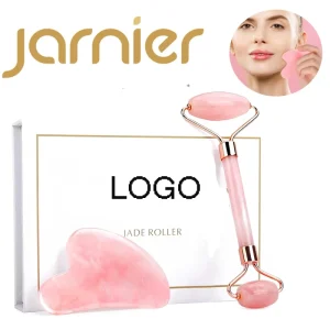 Popular Face Roller Skin Care Tool High Quality Pure Natural Rose Quartz Jade Roller for Face Gua Sha Stone Massager