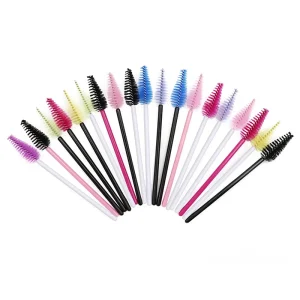 Portable Disposable Water Drop Eyelash Brush 25 Pack Nylon Eyelash Curler Eyelash Extension Tool Small Eyebrow