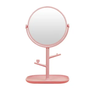 Portable Double Sided Makeup Mirror Ins Style Dressing Table Princess Theme for Student Dormitory
