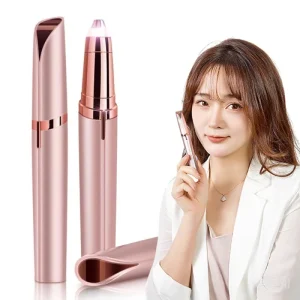 Portable Electric Eyebrow Trimmer Painless Hair Remover Rechargeable Eyebrow Trimmer & Facial Hair Removal for Women