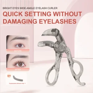 Portable Frameless Tooth Comb Eyelash Curler Premium Fast Curling Beauty Makeup Tool Eyelash Curler