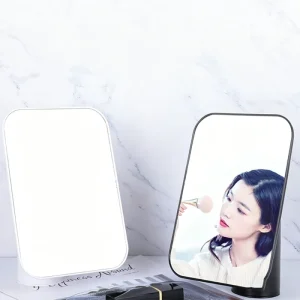 Portable Magnetic Desktop Vanity Mirror HD Rotatable Makeup Mirror for Home Bedroom