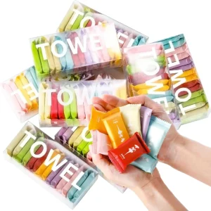 Portable Mini Disposable Compressed Nonwoven Towels Large Soft Hand Face Tissues for Home Outdoor Travel Camping Hiking Sports