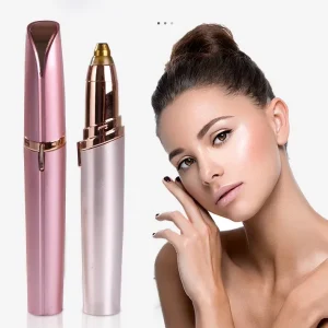 Portable Mini Electric Eyebrow Trimmer for Women USB Hair Remover Waterproof Facial Painless Epilator Safety Features for Makeup