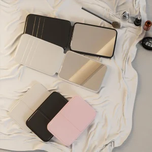 Portable Mini Foldable Makeup Mirror Small Pocke Minimalist Desktop Custom Personalized Cosmetic Vanity Beauty Mirror Tools