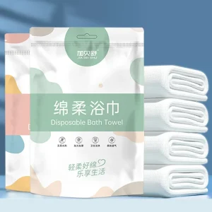 Portable Quick Dry Soft Body Towel Nonwoven Bath Individually Packed for Travel Hiking Camping