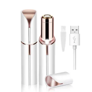 Portable Rechargeable Lipstick Shell Facial Eyebrow Hair Remover Lady Shaver Electric Epilator Lipstick Eyebrow Trimming